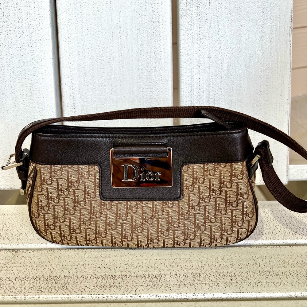 Christian Dior Vintage Trotter Monogram Street Chic shoulder bag